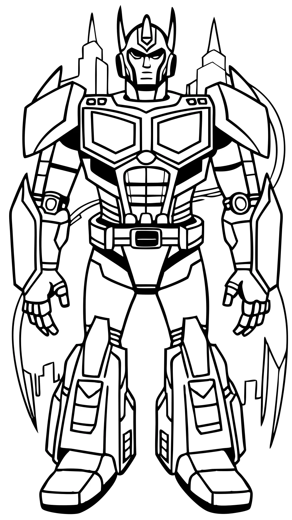 transformer coloring pages